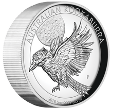 Load image into Gallery viewer, 2018 P Australia HIGH RELIEF 5oz Silver Kookaburra $8 Coin NGC PF70 UC ER + OGP