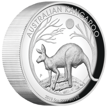 Load image into Gallery viewer, 500 Mintage 2019 P Australia HIGH RELIEF 5oz Silver Kangaroo $8 Coin NGC PF70 ER