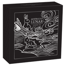 Load image into Gallery viewer, 2023 Australia PROOF Lunar Year of the Rabbit 1/2oz Silver Half Dollar Coin S-3