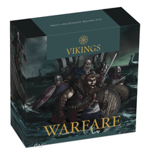 Load image into Gallery viewer, WARFARE – VIKINGS 2018 2oz Silver Antique HIGH RELIEF RIMLESS Coin 3D VIEW