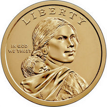 Load image into Gallery viewer, 2021 P D 2-Coin-Set Native American service in US Military Dollar $1 feathers