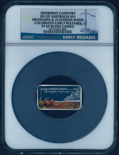 Load image into Gallery viewer, 2015 $1 Sunburnt Country Drought & Flooding Rains 1oz Silver Coin NGC PF69 ER