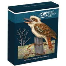Load image into Gallery viewer, 2016 P Berlin Show Australia COLORED Kookaburra Silver NGC MS 70 1 oz $1 Coin ER