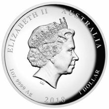 Load image into Gallery viewer, AUSTRALIAN 2018 Lunar Year of the Dog 1OZ $1 SILVER HIGH RELIEF COIN Australia