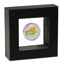 Load image into Gallery viewer, 2018 Money Toad Tuvalu 1oz $1 Dollar .9999 Silver & 24k Gold Gilded Gilt Coin
