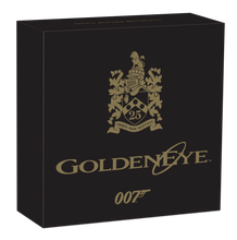 Load image into Gallery viewer, 2020 JAMES BOND 007 GoldenEye 25th Ann. 1oz SILVER PROOF $1 COIN Cert # 010~050