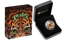 Load image into Gallery viewer, 2016 The Tiger Cubs Tuvalu 1/2 oz Silver Proof 50c Half Dollar Coin Colorized
