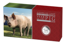 Load image into Gallery viewer, 2019 Australia Lunar Year of the PIG Silver Proof 3-Coin Set 2oz 1oz 1/2oz