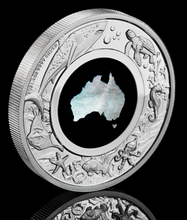Load image into Gallery viewer, Australian 2021 1oz Silver Proof $1 MOTHER OF PEARL Coin Great Southern Land