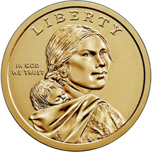 Load image into Gallery viewer, 2021 P D 2-Coin-Set Native American service in US Military Dollar $1 feathers