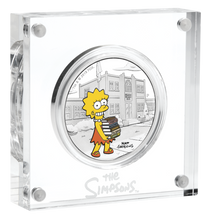 Load image into Gallery viewer, 2019 The Simpsons Lisa Simpson 1oz $1 Silver 99.99% Dollar Proof Coin