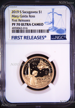 Load image into Gallery viewer, 2019 S Proof Native American Mary Ross $1 NGC PF70 UC FR Dollar Coin