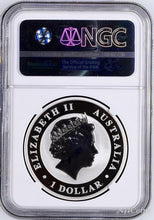 Load image into Gallery viewer, 2017 P Australia GILDED Silver Kangaroo NGC MS 70 1 oz Coin w/OGP gilt NEW LABEL