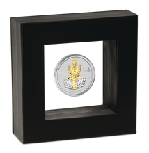 Load image into Gallery viewer, 2020 Tuvalu Diwali Festival 1oz .9999 Silver MEDALLION Gilt Gilded by 24k gold