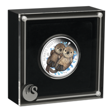 Load image into Gallery viewer, Tuvalu 2020 Always Together Otter Couple Half Dollar Silver Coin Proof