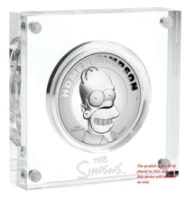 Load image into Gallery viewer, 2021 HIGH RELIEF Simpsons Homer Simpson Proof $2 2oz Silver COIN NGC PF70 FR