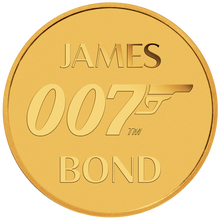 Load image into Gallery viewer, 2020 007 JAMES BOND $2 0.5 Gram .9999 Pure Gold coin in card