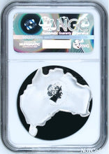 Load image into Gallery viewer, Australia MAP SHAPED COIN REDBACK Spider 2015 1 oz Silver Coin NGC MS70 ER