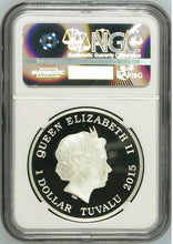 Load image into Gallery viewer, 2-COIN Set 2015 Star Trek ENTERPRISE JONATHAN ARCHER & NX-01 Silver $1 NGC PF70