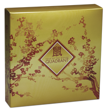 Load image into Gallery viewer, 2020 LUNAR YEAR OF THE MOUSE QUADRANT SILVER $1 4-coin-set 4x 1oz Fan-shape