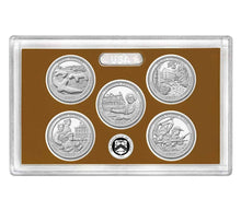 Load image into Gallery viewer, 2017 S Proof America the Beautiful Quarter ATB US Mint clad 5 coin Set WITH COA