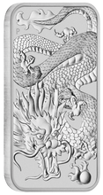 Load image into Gallery viewer, 2022 Australia DRAGON RECTANGULAR 1oz .9999 $1 Silver Bullion Coin