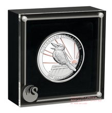 Load image into Gallery viewer, 2020 Pink Gold GILT HIGH RELIEF 5oz Silver Kookaburra 30 Ann $8 Coin NGC PF70 FR