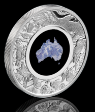 Load image into Gallery viewer, Australian 2022 1oz Silver Proof $1 LEPIDOLITE Coin Great Southern Land