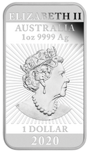 Load image into Gallery viewer, 2020 DRAGON 1oz SILVER PROOF RECTANGULAR COIN AUSTRALIA 3,888 MINTAGE ONLY