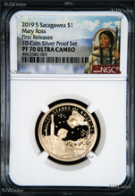 Load image into Gallery viewer, 2019 S Proof Native American Mary Ross NGC PF70 Dollar from 10-coin-silver-set F