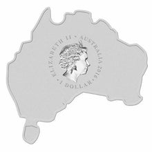 Load image into Gallery viewer, Australia MAP SHAPED COIN 2016 DINGO 1 oz $1 Silver Coin NGC MS70 ER NEW LABEL
