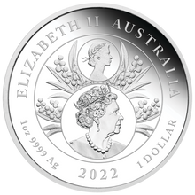 Load image into Gallery viewer, The Queen’s Platinum Jubilee 2022 1oz Silver Proof Coin $1 H.M. Q. Elizabeth II