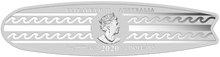 Load image into Gallery viewer, 2020 Perth Mint SURFBOARD 2 OZ $2 two dollar SILVER PROOF COIN TUVALU