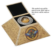 Load image into Gallery viewer, 2019 Egypt Golden Treasures of Ancient 2oz Silver Antiqued $2 Coin NGC MS 70 FR