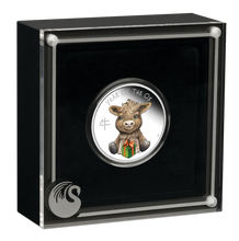 Load image into Gallery viewer, 2021 BABY OX 1/2oz .9999 Silver Proof Half Dollar Coin Lunar Year Tuvalu