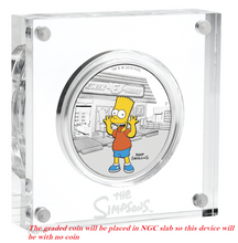 Load image into Gallery viewer, 2019 The Simpsons BART Simpson Proof $1 1oz Silver COIN NGC PF 70 ER PF70