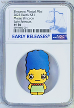 Load image into Gallery viewer, 2022 Simpsons Marge 3rd in Minted Mini Series 1oz Silver $1 Coin NGC PF70 ER