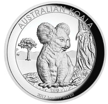 Load image into Gallery viewer, 2017 Australian Koala 1 oz Dollar $1 Silver Proof High Relief Coin Australia