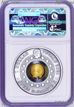 Load image into Gallery viewer, 2021 LUNAR Year of the OX 1oz $1 Silver Rotating Charm Antiqued Coin NGC MS 70