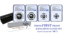 Load image into Gallery viewer, 2017 Australia Red Kangaroo Silver Proof 4 Coin Set NGC PF 70 1 1/2 1/4 1/10 oz