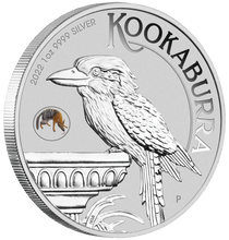 Load image into Gallery viewer, 2022 ANDA PERTH Expo Special Kookaburra 1oz $1 Silver Coin w/ Numbat PRIVY MARK