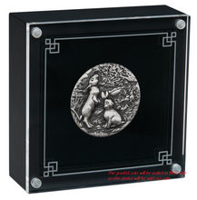 Load image into Gallery viewer, 2023 Australia Antiqued LUNAR Year of the RABBIT 2oz $2 Silver Coin NGC MS70 FR