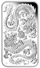 Load image into Gallery viewer, 2020 DRAGON 1oz SILVER PROOF RECTANGULAR COIN AUSTRALIA 3,888 MINTAGE ONLY