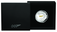 Load image into Gallery viewer, 2020 JAMES BOND 007 1oz SILVER PROOF HIGH RELIEF COIN