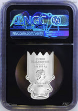 Load image into Gallery viewer, 2022 Simpsons Bart 1st Minted Mini 1oz Silver $1 Coin NGC PF70 Black Core