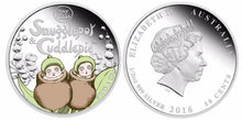 Load image into Gallery viewer, 2016 Australia SNUGGLEPOT & CUDDLEPIE 1/2 oz SIlver Proof 50c Coin Colorized