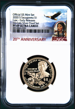 Load image into Gallery viewer, 2020 S Proof Native American NGC PF69 $1 Anti-Discrimination from coin SilverSet