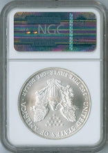 Load image into Gallery viewer, 2002 AMERICAN EAGLE 1 oz SILVER Coin NGC MS69 MS 69 BROWN GOLD LABEL