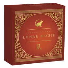 Load image into Gallery viewer, 2020 Australia Opal Series Lunar Year of the Mouse 1oz Silver Proof $1 Coin