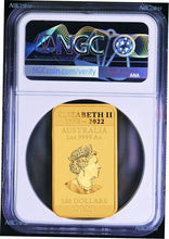 Load image into Gallery viewer, 2023 Dragon 1oz .9999 GOLD Rectangular $1 Dollar Bar COIN NGC MS 70 ER